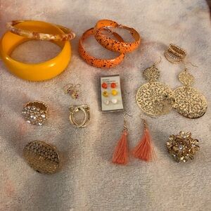 Yellow and Orange Jewelry Bundle
